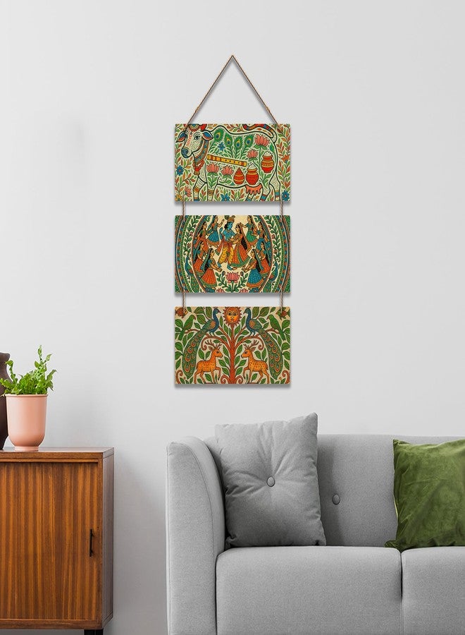 آرتفيب زينة جدارية فنية هندية حديثة من Artvibes | غرفة المعيشة | المكتب | لوحة جدارية للردهة | أعمال فنية جرافيكية | رسومات جدارية | فن مصنوع يدويًا | هدايا مثالية (WH_9430N) - Image 4